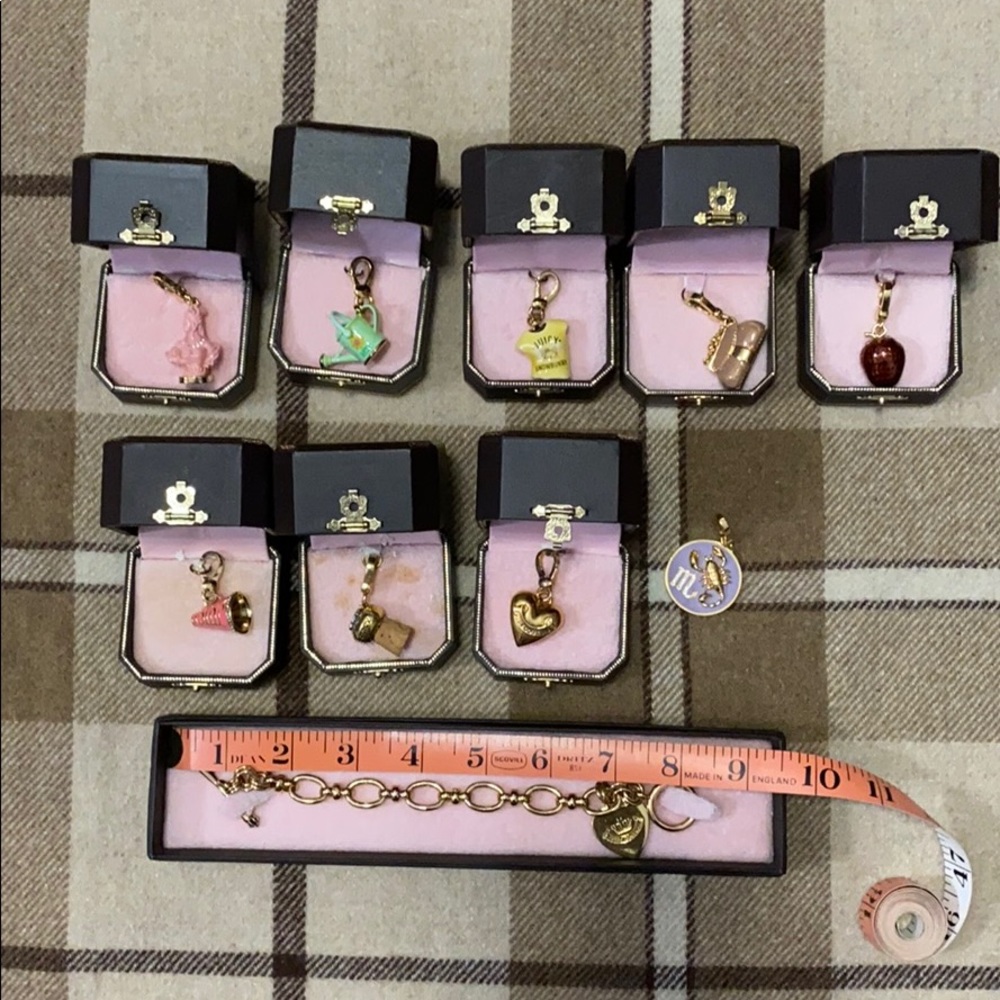 JUICY COUTURE BUNDLE 9 CHARMS AND BRACELET